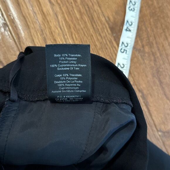 Aritzia Babaton black seam front pull on tapered pant 6 - Picture 8 of 11